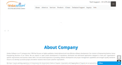 Desktop Screenshot of hindussoftware.com